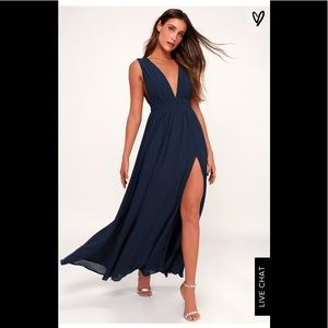 Lulu's heavenly hues navy Maxi